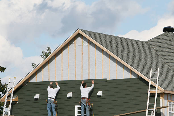 Professional Siding Replacement technician working in Bordentown, NJ